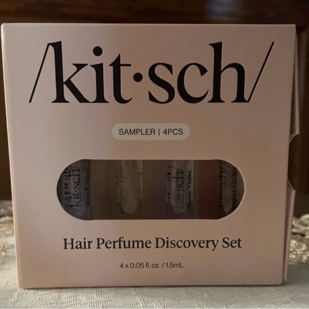 New! Kit*sch Kitsch Hair Perfume Discovery Set 1.5ml 4 Sample Sprays Sample Set